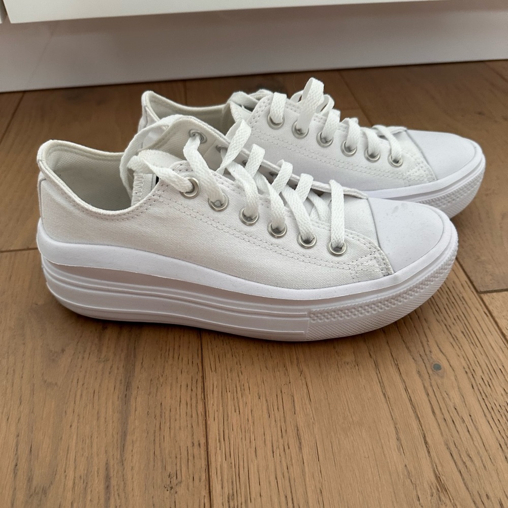 White platform converse 7